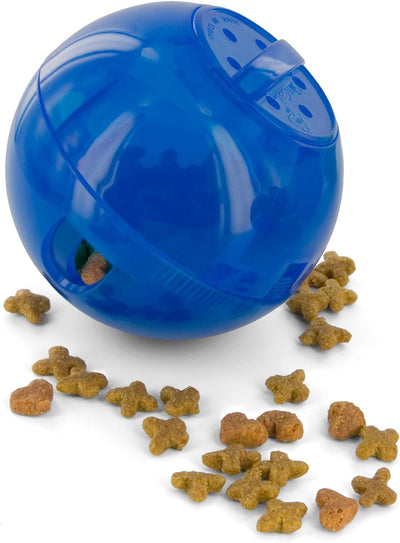 Slimcat Slow Feeder Ball for Cats - Interactive Puzzle Game for Your Cat - Fill with Food and Treats - Great for Indoor Play for Kittens and Adult Cats, Portion Control and Fast Eaters 